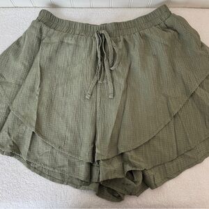SHEIN High Waist Sage Green Shorts